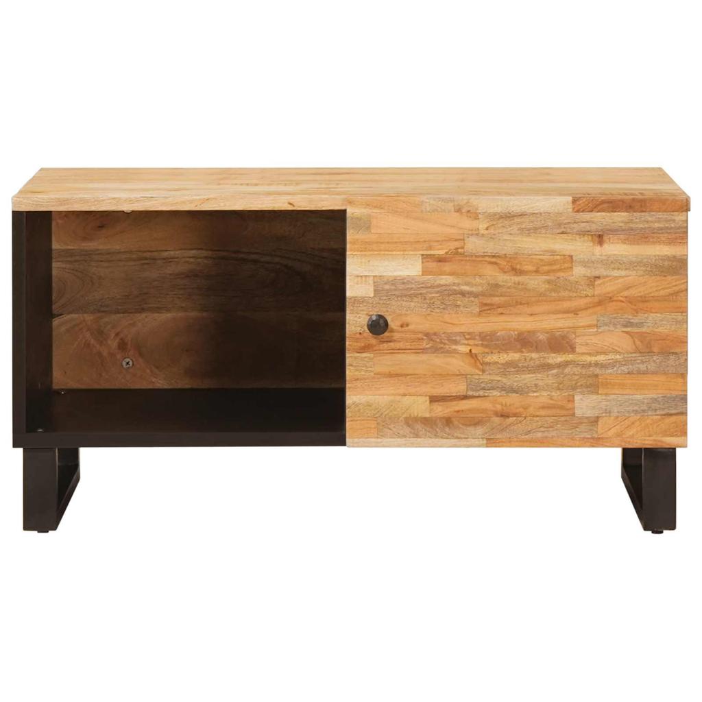 Coffee Table Brown 80 X 50 X 40 Cm Solid Mango Wood