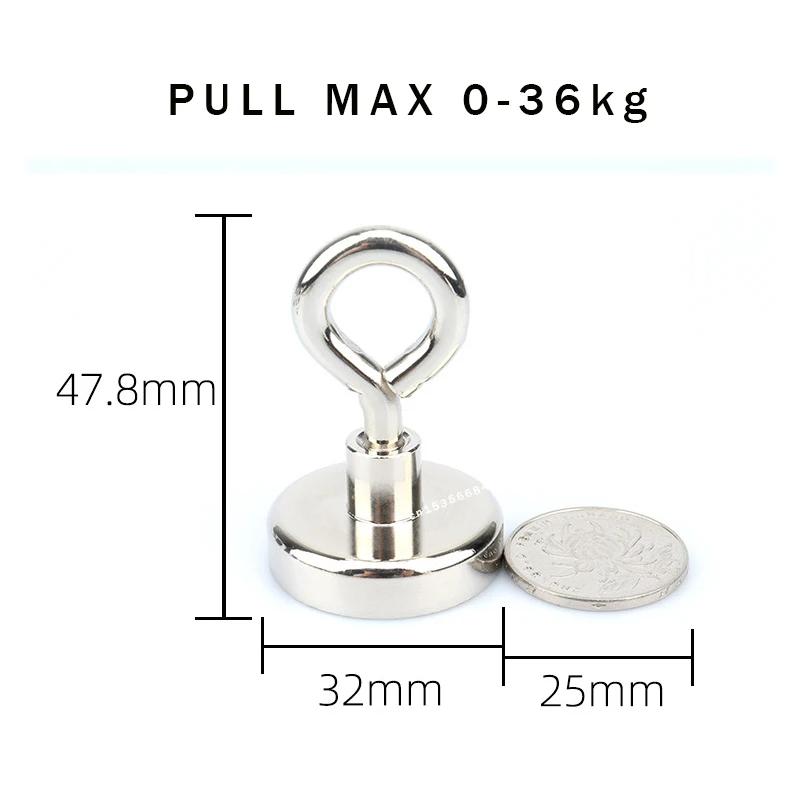 N52 Super Strong Neodymium Fishing Magnets Hooks Salvage Magnets Neodymium Magnet Searcher Powerful Neodymium Magnet for Fishing