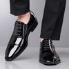 Business Classic Men's Leather Shoes Elegant Quality Luxurious Style Party Dress 38-48 Groom's Wedding Black Gentlemen's Shoes