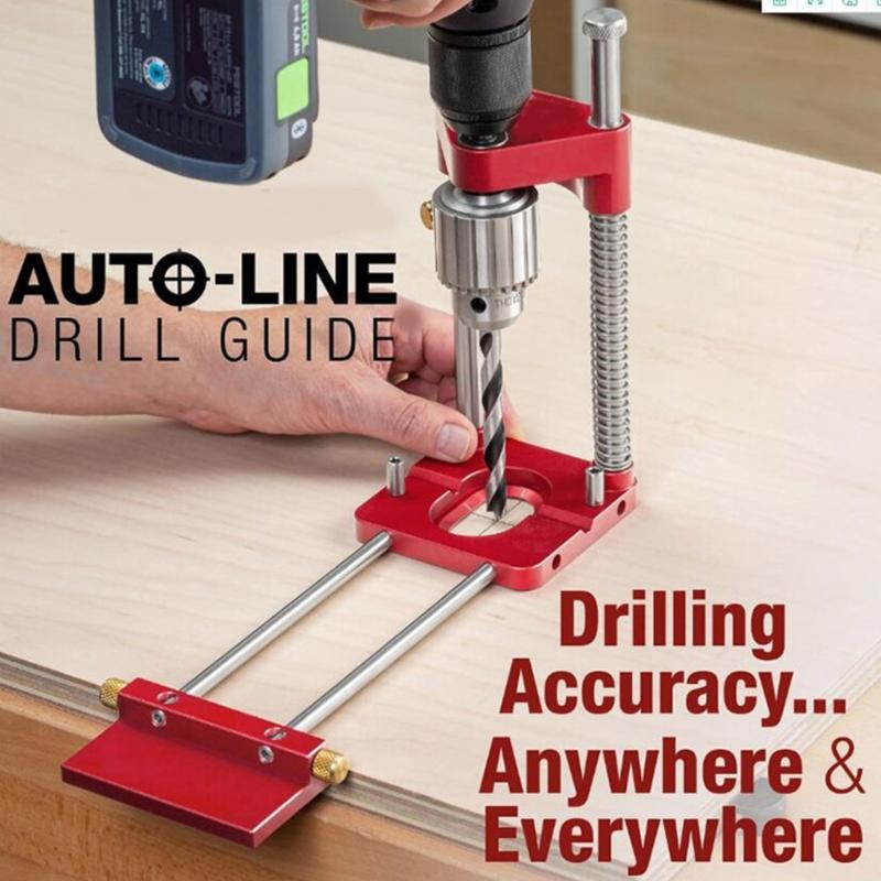 Portable Positioner Drilling Locator  Precision Woodworking Locator DIY Wood Tools Adjustable Punch Locator