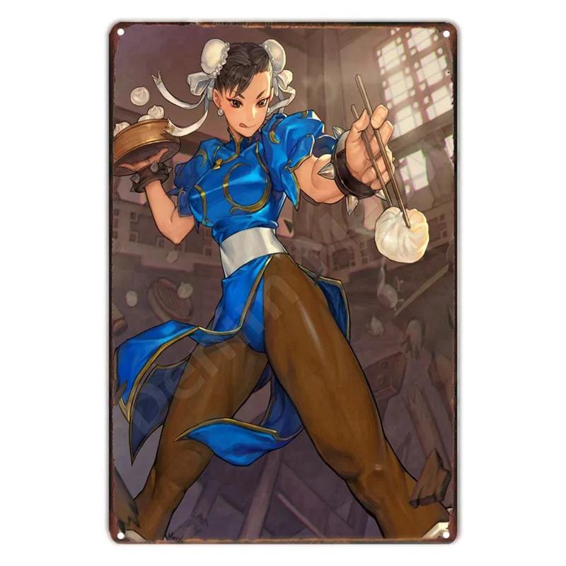 

Fighting Games Metal Plaque, Fighters King Plaque, Anime Comics, Retro Art Sign for Pub, Bar, Room, Vintage Home Decor, ZSS42 7.9x11.8In(20x30cm)