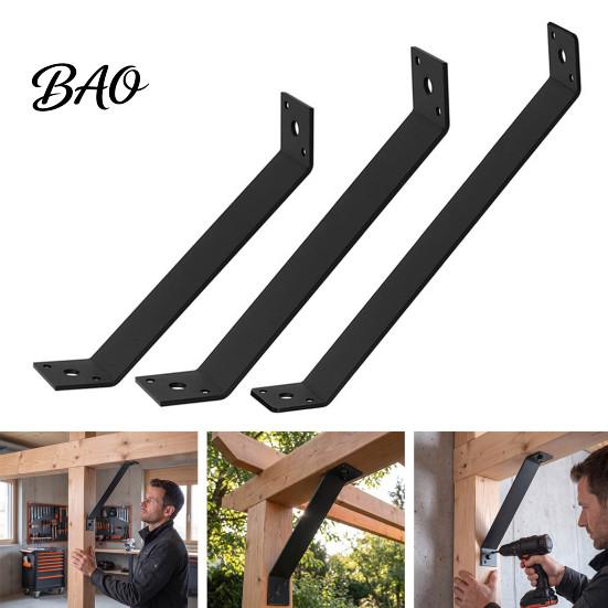 Colț structural tesit 4 BUC Suport unghiular 45 de Grade pentru Pergola, Instrument de Reparare pentru Casa din Lemn Moale Rezistent, Cadru Rezistent la Rugina din Oțel,