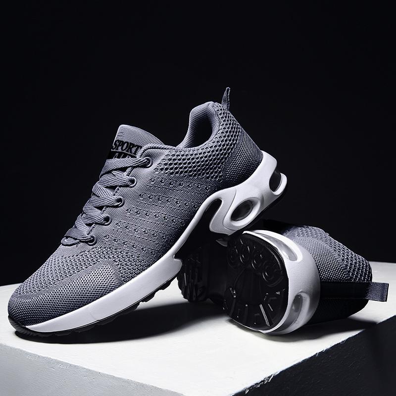 

Новая модная мужская обувь, женская обувь, легкие дышащие кроссовки, повседневная обувь 45 серый