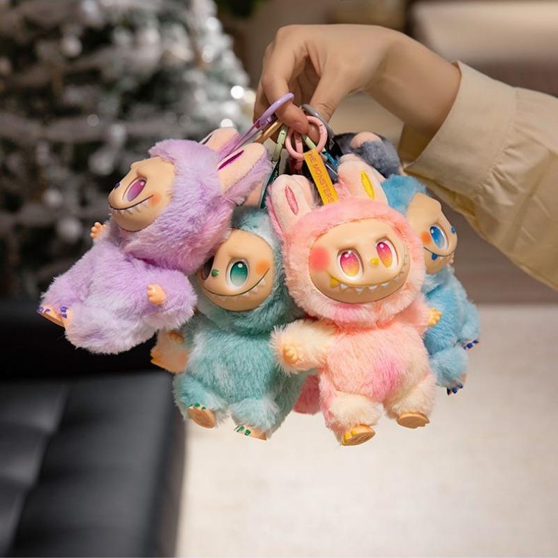 New Labubu Plushies V3 The Monsters Big Into Energy Series Vinyl Plush Toy Bag Pendant Kawaii Figure Face Doll Keychain Birthday Gift