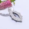 Dendritic Agate - Brazil 925 Sterling Silver Pendant V9063, White Pendant, Marquish Pendant, Valentin's Day Gift, Gift For Her, Birthday Gift, Handmad