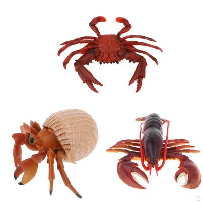 3/set Large Artificial Simulation Lobster Seaside Toy