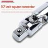 Universal Joint Electric Wrench Adapter, 360° Rotating 1/2" Drive Socket Connector