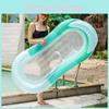 Vuxen PVC Hopfällbar Nät Utomhus Vattenhängmatta Gradvis Grön Loungestol Uppblåsbar