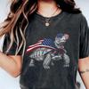 Eastern Box Turtle 4th of July Shirt, American Flag Patriotic Turtle T-Shirt, USA Independence Day Graphic Tee, Turtle Lover Gift