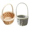 Handgefertigt Imitation geflochtener Aufbewahrungskorb Mini Rattan Blumenkorb Dekoration Ornament Fotografie Requisite für Zuhause Hochzeit Party
