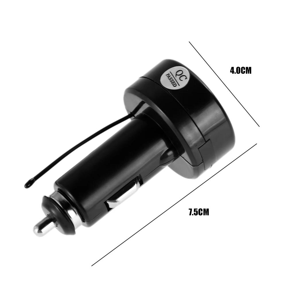 12V 24V Digital Car Voltmeter Thermometer Cigarette Lighter Style 2 in 1 Battery Monitor Voltage Temperature Meter