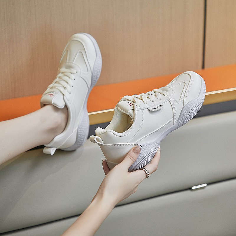 Fashion Trend Travel Sports Leisure Women's Shoes Spring and Summer 2025 New Versatile Platform White Shoes Women's