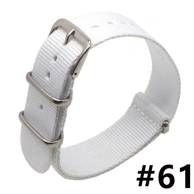 18MM 20MM 22MM Nylon Watch Band Sport Casual Straps Replacement With Stainless Steel Buckle For Men Women's Watch Accessories