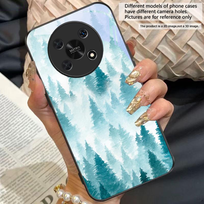 Ink Landscape Painting For Honor X6 X9c X9 X6b X8a X8 X9b X5b Plus X8b X5 Plus X30 X9c Smart X5b X9a X30 X50i Glass Phone Case