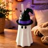 Unique Ghost Gift Ideas Halloween Witch Hat Can Holder, Spooky Insulated Sleeve for Standard Slim Tall Insulator Soda Beers, Reusable Drink