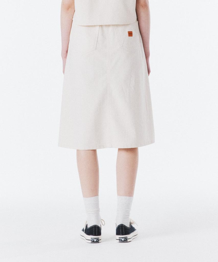 Brompton London W Denim Skirt - Ivory (P262Wsk483)