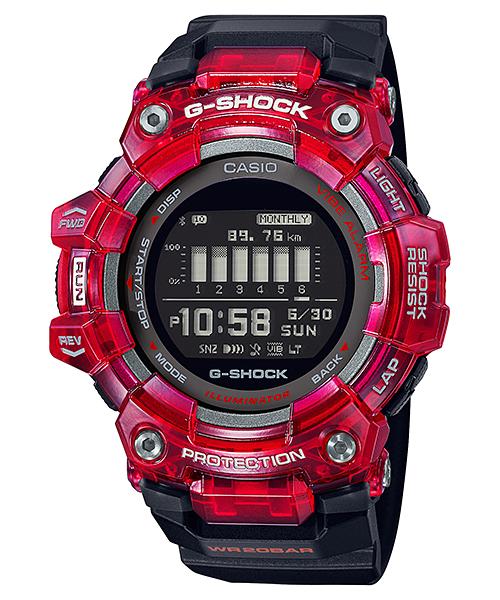 Casio G-SHOCK Men s Resin 200M Water Resistant Digital Shock Resistant Quartz Watch GBD-100SM-4A1 красный