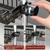 Over Faucet Sink Caddy Organizer Aluminum Dish Sponge Holder Detachable Multifunction Organizer Rack Work with Round Water Pipe