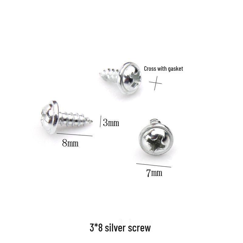 

Philips Head Gold and Silver Self-Tapping Screws with Washers and Rotating Screwdriver