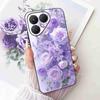 For Tecno Pova 7 Ultra 5G LJ9 Case Cartoon Cat Tiger Silicone TPU Black Cover For Tecno Pova 7Ultra 5G 6.67" Phone Cases Fundas