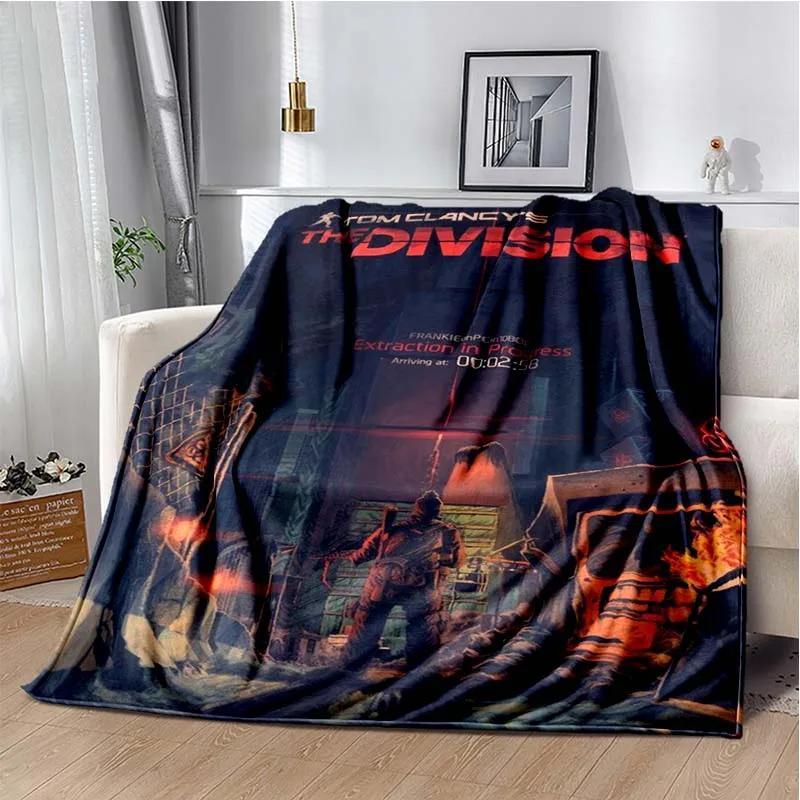 

3D The Division 2 фланелевое одеяло для геймеров мягкое теплое плюшевое одеяло для спальни гостиной дивана кровати пикниковое одеяло для мальчиков подарок 30x40in