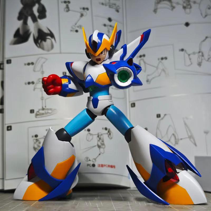 KP701 SS Model KO RockMan X Falcon Armor Action Model Megaman X5 Anime Figures Mega Man Assembly Figure Kit Birthday Gift Premium Quality