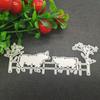 Farm Animal Die Cuts Metal Cutting Dies Embossing Template Easter Supplies for Girl Kid DIY Scrapbooking Craft Gift Card