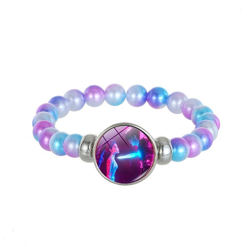 1Pc Demon Hunters K-Pop Lumi Zoe Mira Saja Boy Color Bead Bracelet