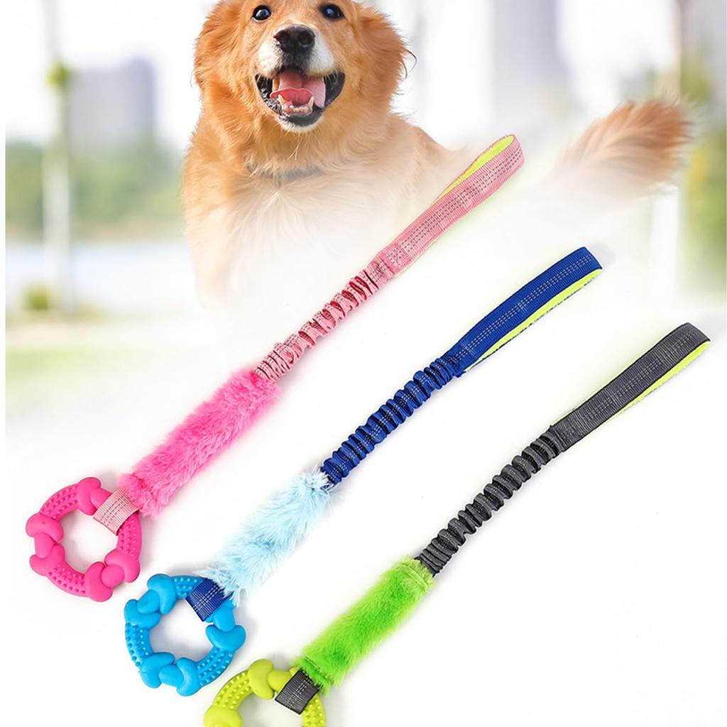 Lyyxjsltd Dog Toy Chewing Rope Durable Puppy Tug of War Educational Toy Small Medium Dog Chewing Toy Break Even If Chewed Safe Rubber Stress Relief