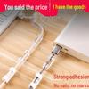 Self-Adhesive Cable Clips: Nail-Free Wire Organizer for Cars and Sockets