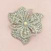 A New Style Six-petal Flower with Hot-fix Rhinestones and Sequins, a DIY Patch for Decorating Shoes, Hats, and Clothing Accessories