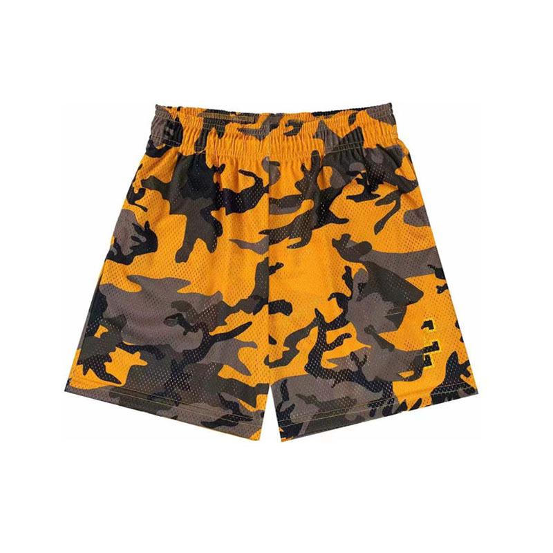 Men's American Casual Mesh Fitness Running Shorts - Trendy Five-Point Muscle Training Sports Shorts.