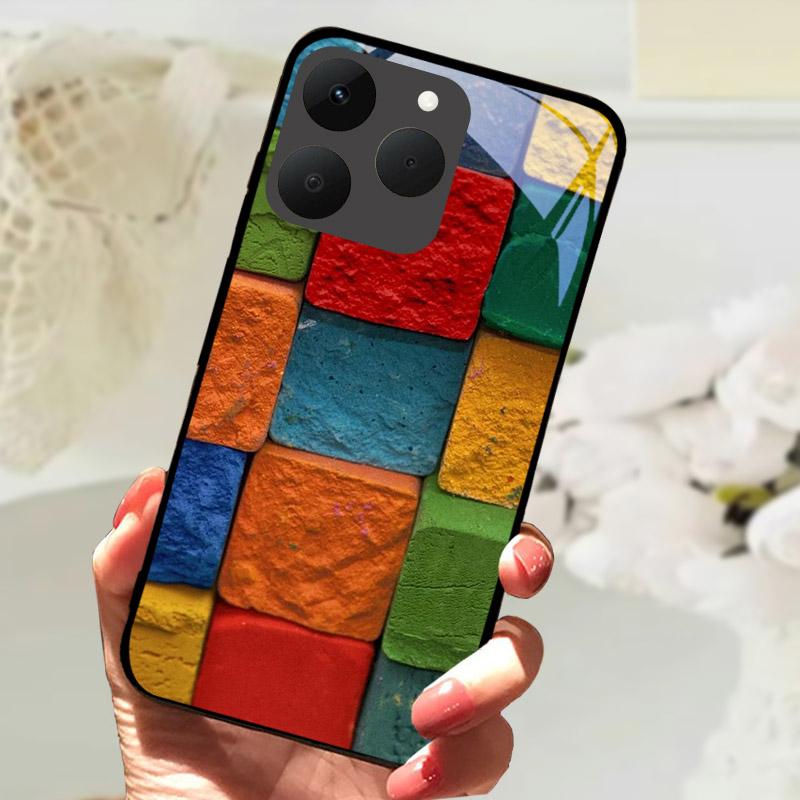 For Realme 15T 5G Phone Cases Back Cover Fundas Tempered Glass Shockproof Case For Realme15T RMX5111 Shell Coque Capa Bumper