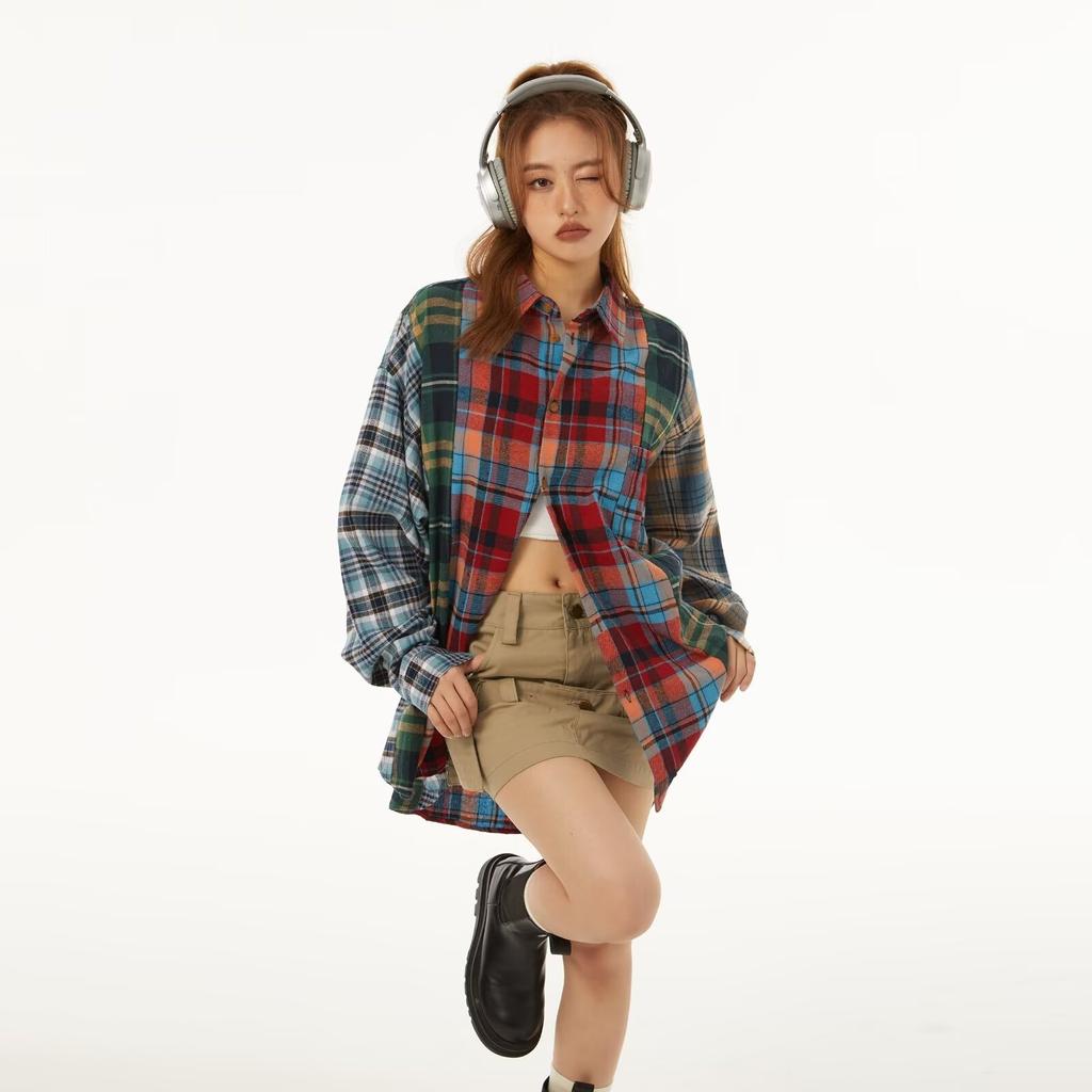 2024 dopisní košile s dlouhým rukávem Japonský hongkongský styl volná košile pro chlapce léto trendy všestranný ležérní kabát