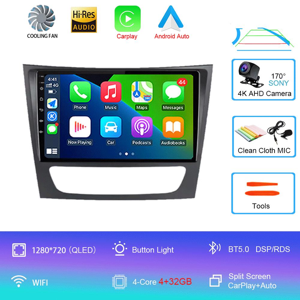 

Автомобильное радио Android 14 для Mercedes Benz E Class S211 W211 2002 - 2009 CLS Class C219 2004 - 2010 Carplay GPS головное устройство 2Din видео
