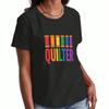 Rainbow Flower Sun Clouds Wounisex's Cotton T Shirt, Pure Cotton Premium Print, Durable, Casual Fashion, Featuring A Vibrant Rainbow, Cheerful Sun, An