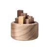 Yangyizhi Holz-Ätherisch-Öl-Diffusor, Buchenholz Aromatherapie Kleiner Runder Diffusor für Zuhause Büros Autos Yogaräume