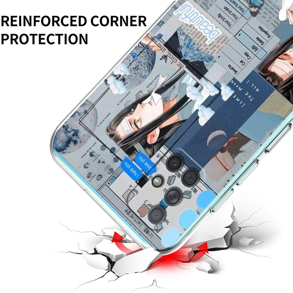 Clear Phone Case for Samsung Galaxy A13 A51 A71 A21S A12 A11 A31 A52 A41 A23 A53 A73 A32 5G A03S Soft Cover Anime Mo Dao Zu Shi