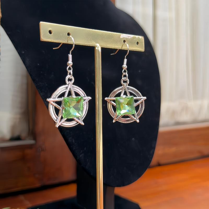 

Gothic Cross Dangle Earrings Crystal Drop Earrings Vintage Punk Style For Women Party Jewelry Gift