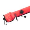 Diving Surface Marker Buoy Diver Inflatable Safety Signal Tube with Vent Valve 1.15mx13cmOrange Red