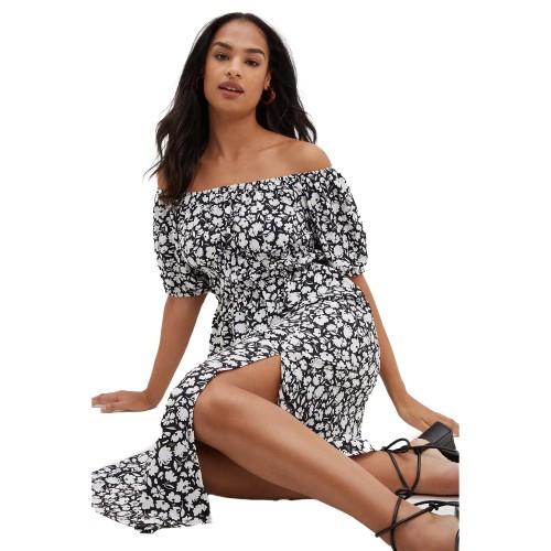 Dorothy Perkins Womens/Ladies Floral Bardot Midi Dress 10 UK