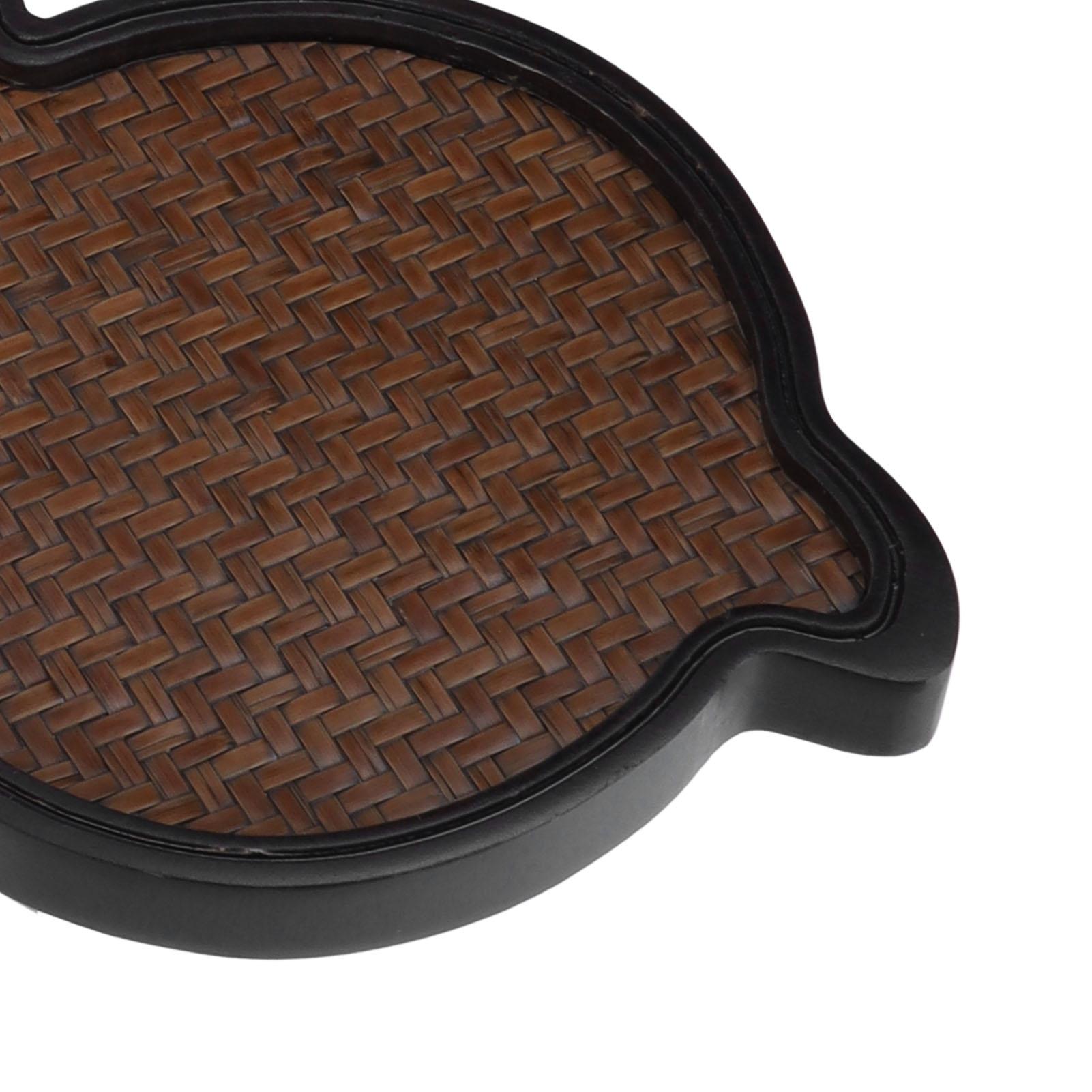 Mat   Bamboo Small Tea Tray Tea Plate for Teawares Teaset Saucers Tea Ceremony