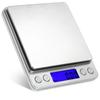 Pocket Digital Scale Electronic Weight Scales 3kg 0.1g / 500g 0.01g  Jewelry Scale Food Kitchen Balance Silver With 2 Tray