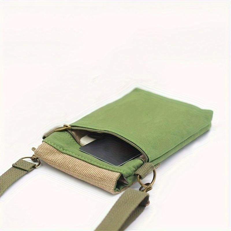 canvas mobile phone packaging storage bag - Shoulder strap style fabric outdoor multi-purpose mobile phone bag