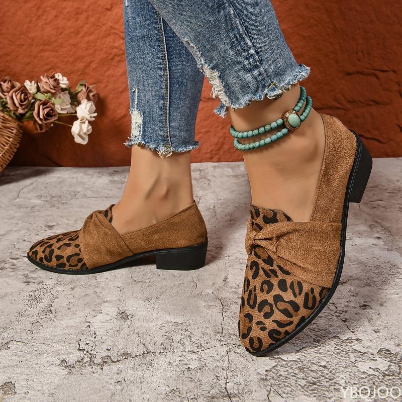 Fashion Sharp pointed fashionable versatile shoes women's spring autumn new elegant minimalist thick heeled shoes women flats