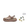Crocs Zoccoli Eva Puff Suola Spessa Unisex Calzature Latte 207521-2Q9