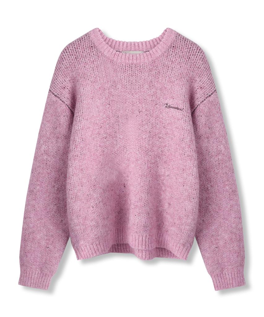 AVANDRESS Heather Brush Round Knit_4Colors
