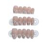 Hand-woven Armor New Style Flower Fairy Color Sequins Hand-painted Three-dimensional Flower Nail Art Sticker