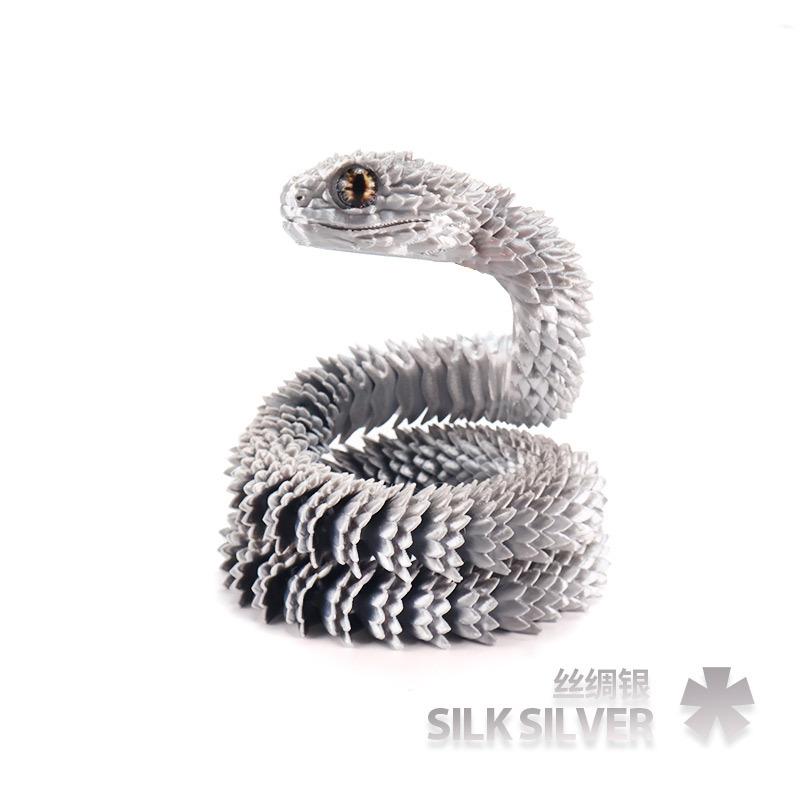

3D Printed Snake Ornament Desktop Ornament 3d Print Animals Home Office Craft Printed Figures Christmas Kids Birthday Gifts 30cm