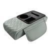 A-Segment Compact Car Armrest Box & Cup Holder Mat with Tissue Storage and Heightening Pad
